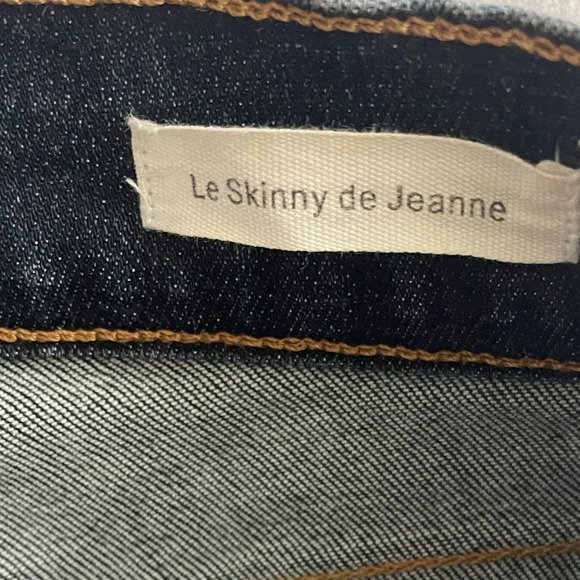 Frame Denim Womens Le Skinny de Jeanne Mid-Rise Denim Distressed Jeans - Picture 5 of 8